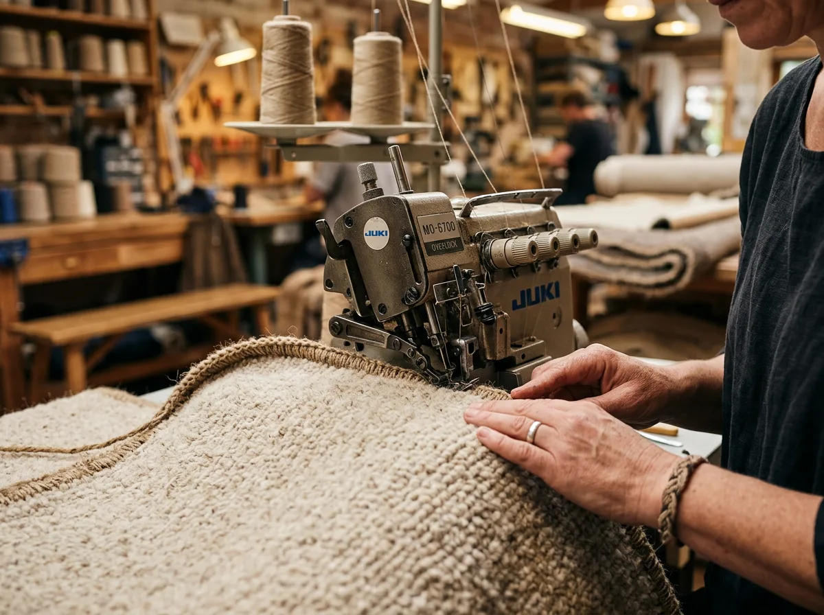 Halı overlok hizmeti – kenar bitiş işçiliği